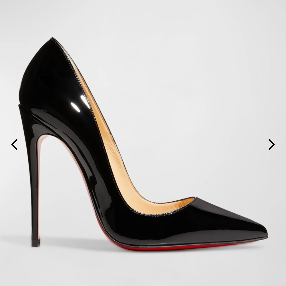 Black Patent Leather Stiletto Pumps